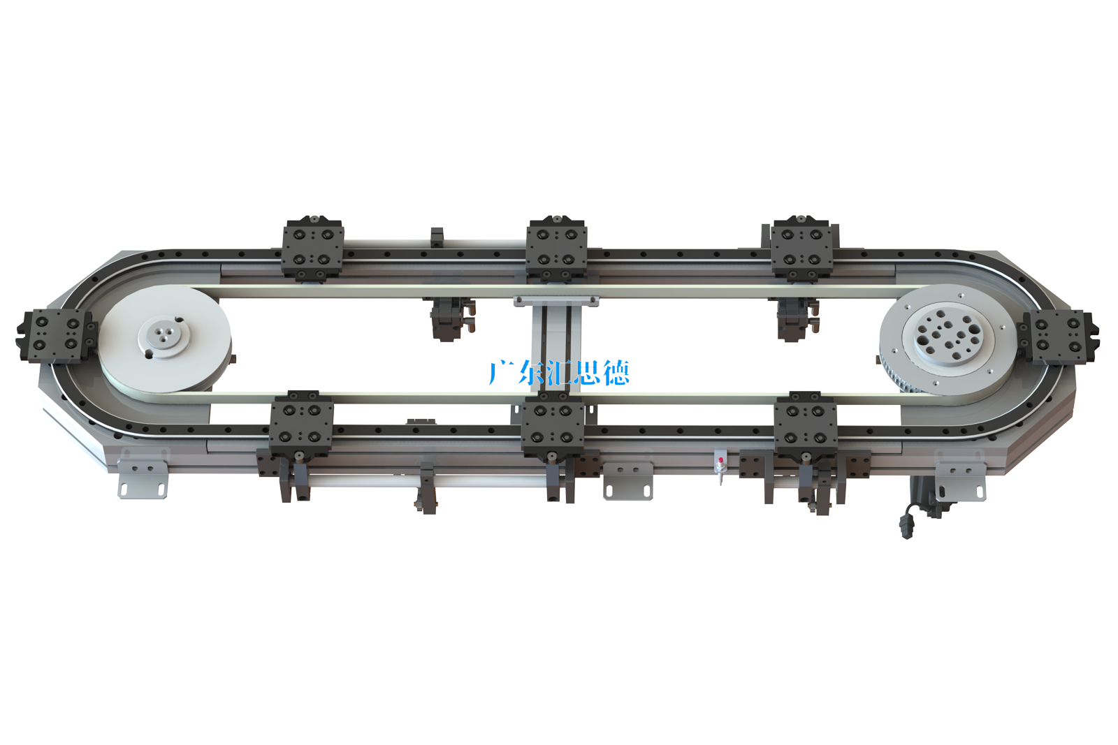 环形导轨运送线同步带传动和链条传动该怎样选择？(图1)